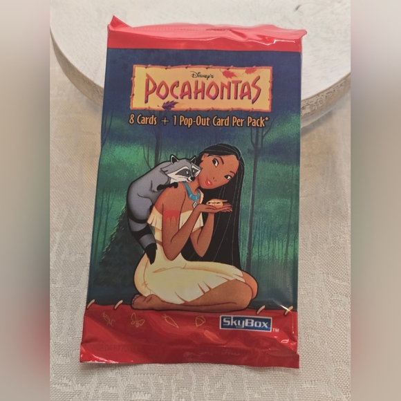 Disney Pocahontas 8 Card Pack + 1 Pop - Out Card Per Pack [ Read Details ] - Picture 11 of 11